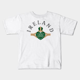 Ireland Claddagh Heart Kids T-Shirt